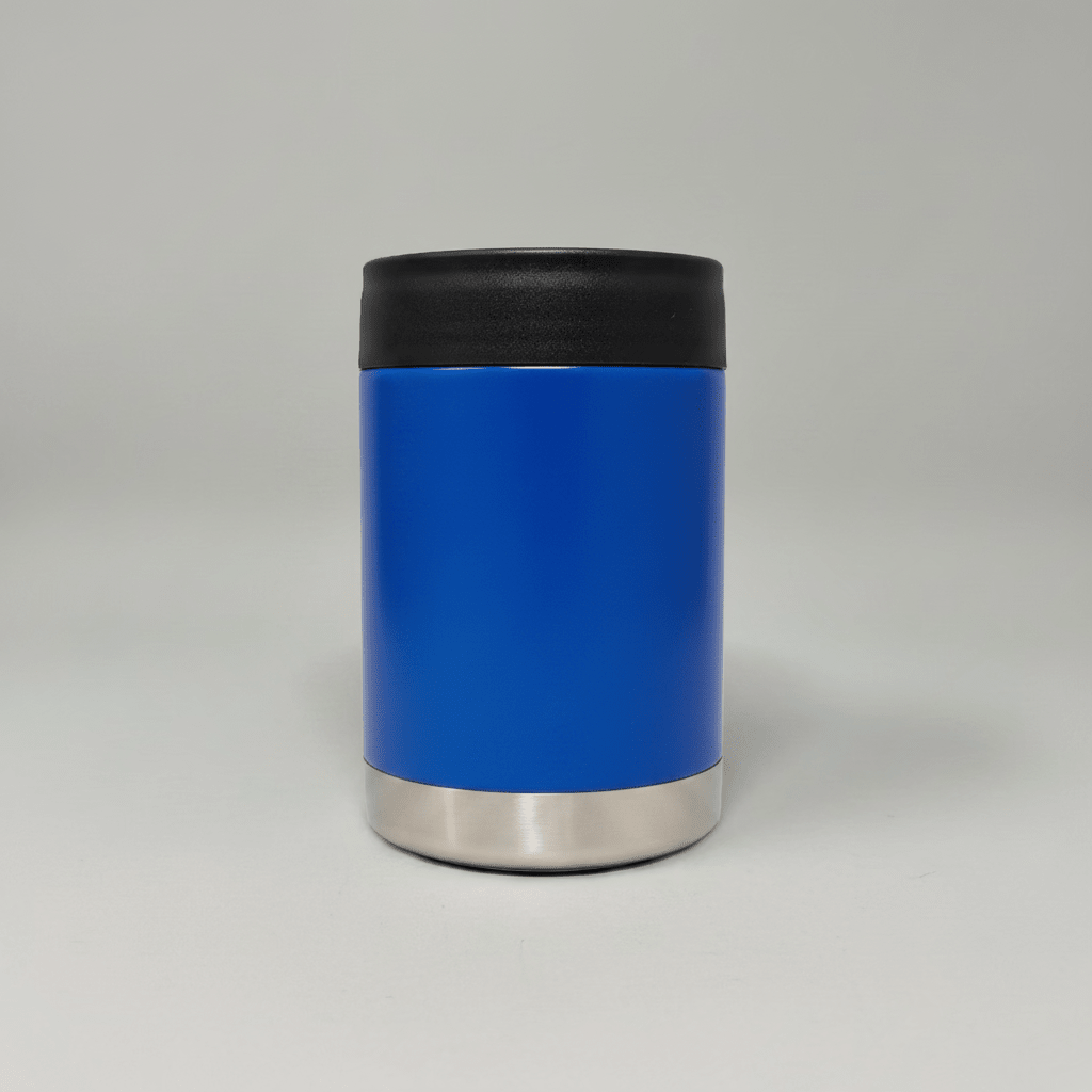 12oz Custom Engraved Can Cooler - Blue