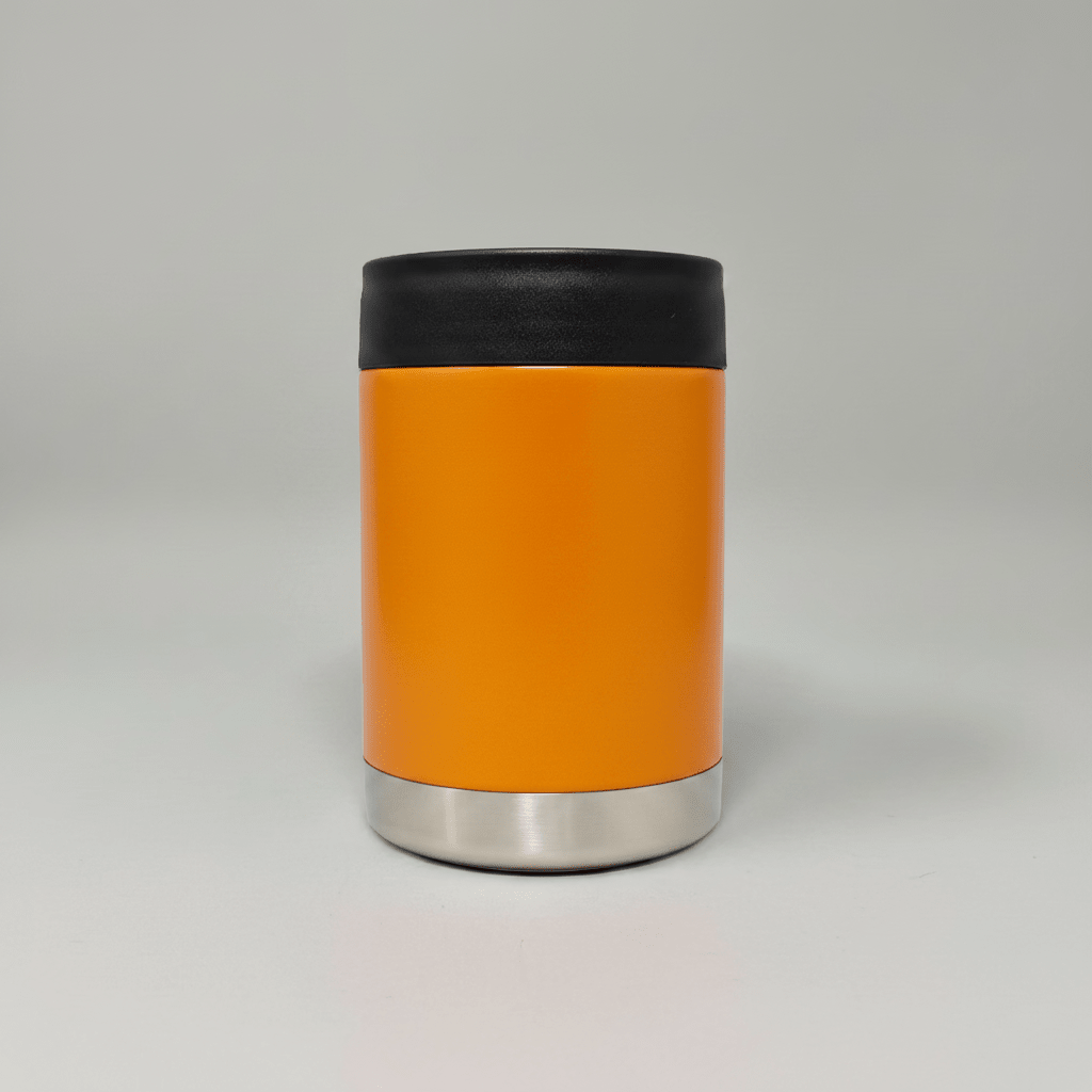 12oz Custom Engraved Can Cooler - Orange