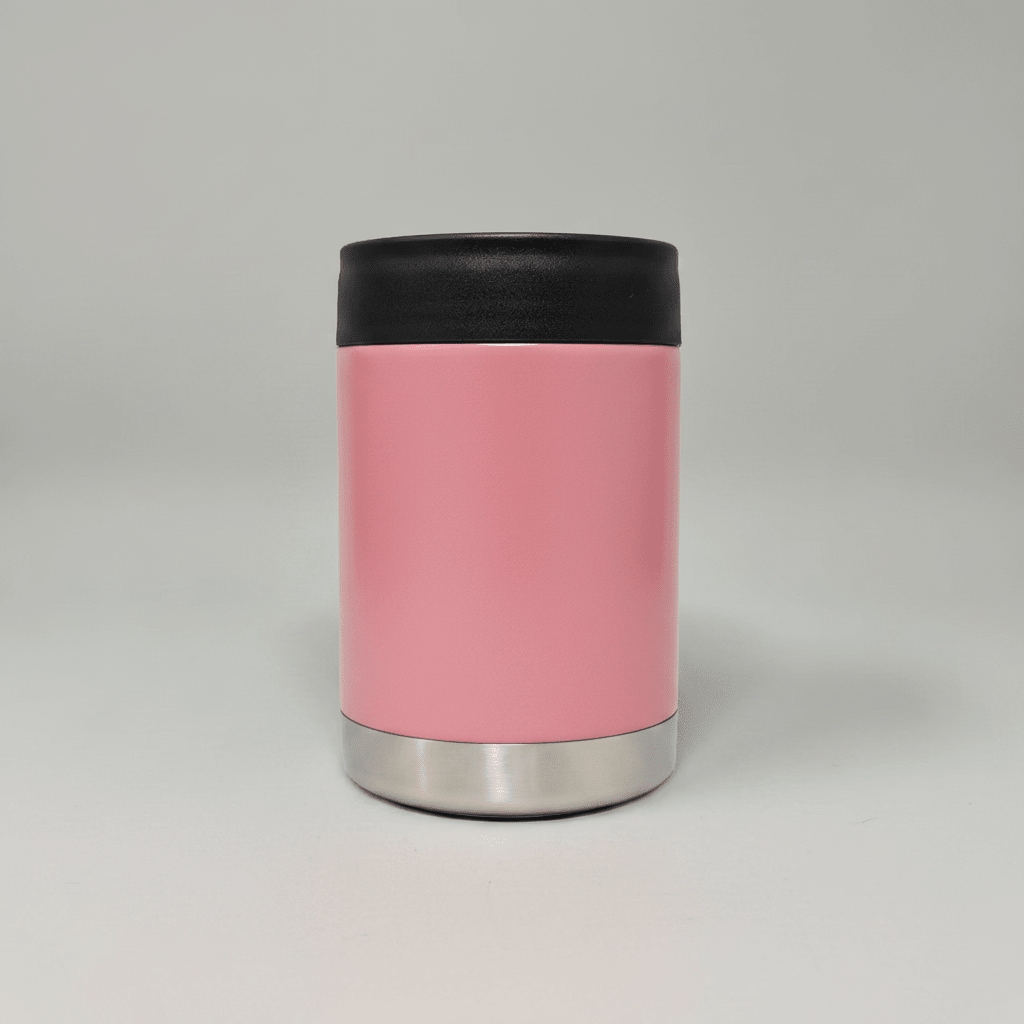 12oz Custom Engraved Can Cooler - Pink
