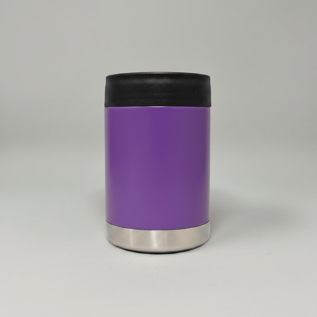 12oz Custom Engraved Can Cooler - Purple