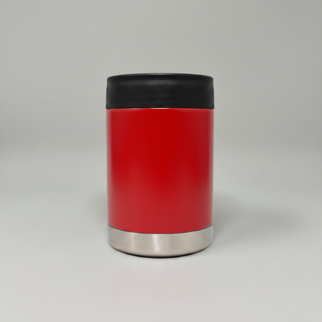 12oz Custom Engraved Can Cooler - Red