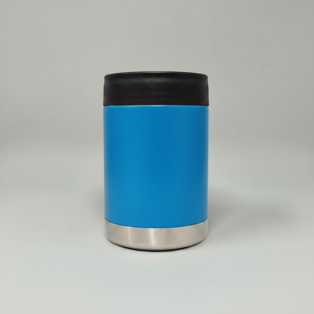 12oz Custom Engraved Can Cooler - Sky Blue
