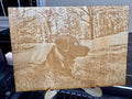5"x7" Wood Engraved Photo