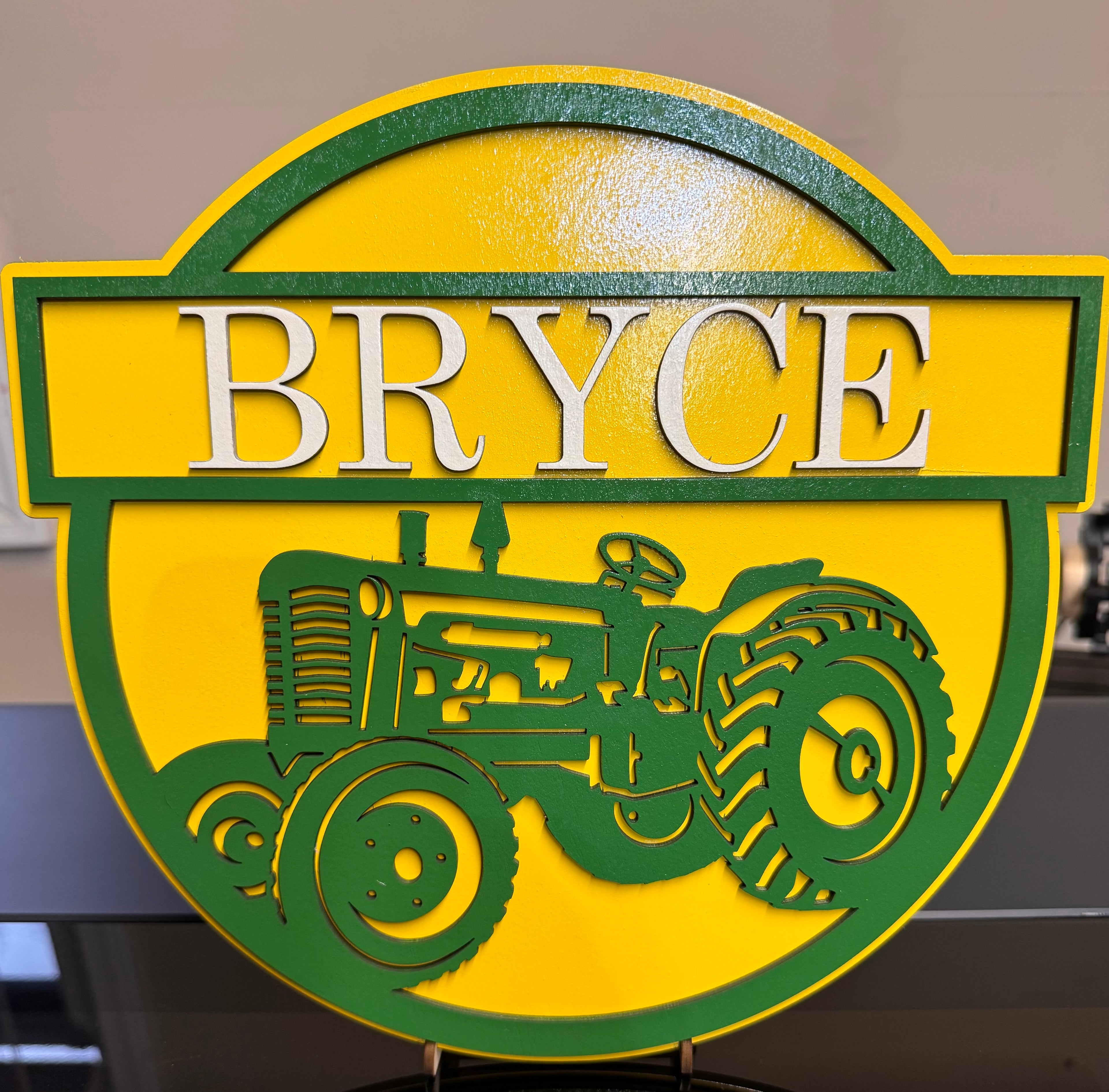 Tractor Name Sign