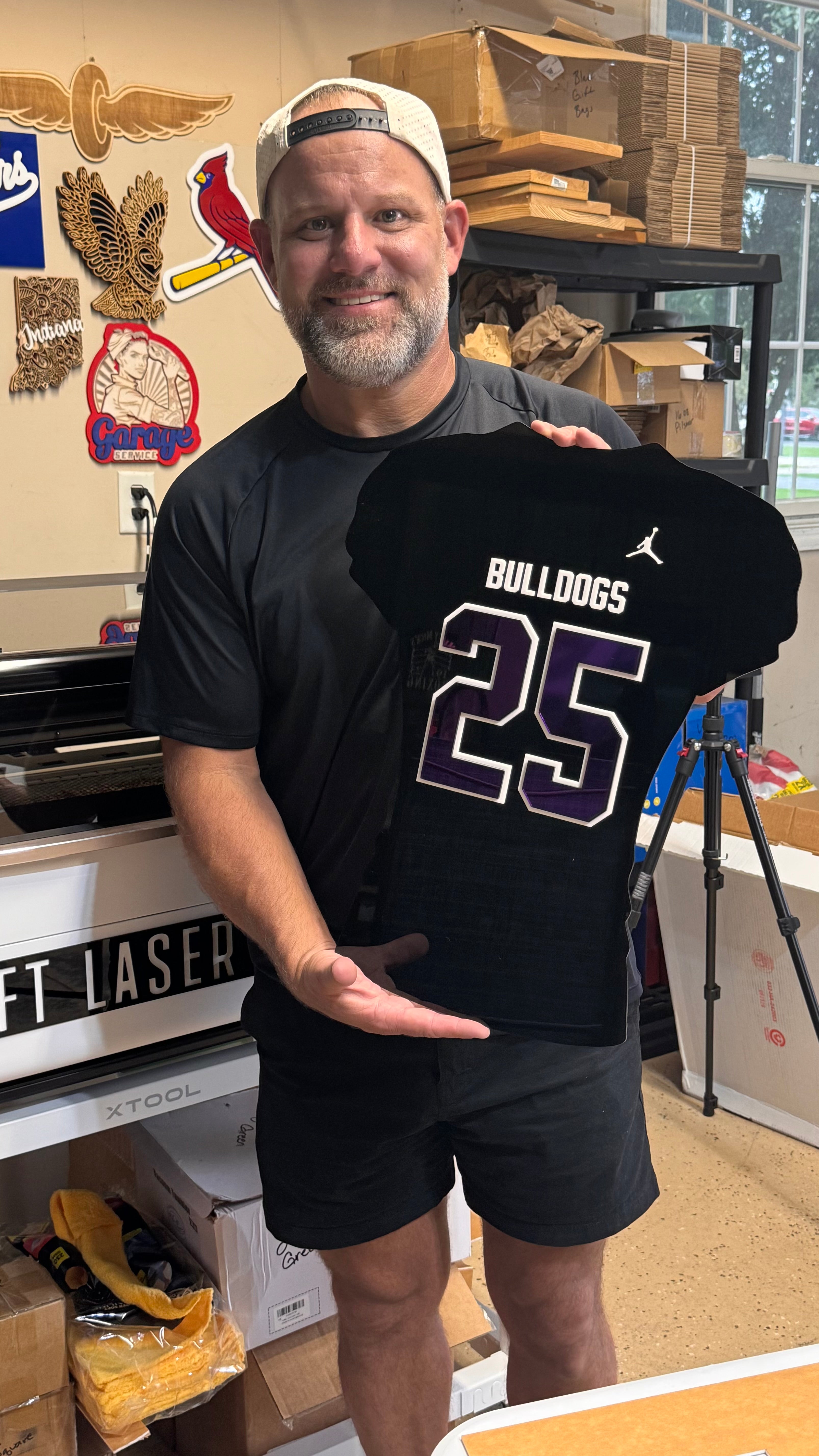 Custom Acrylic Brownsburg Football Jersey
