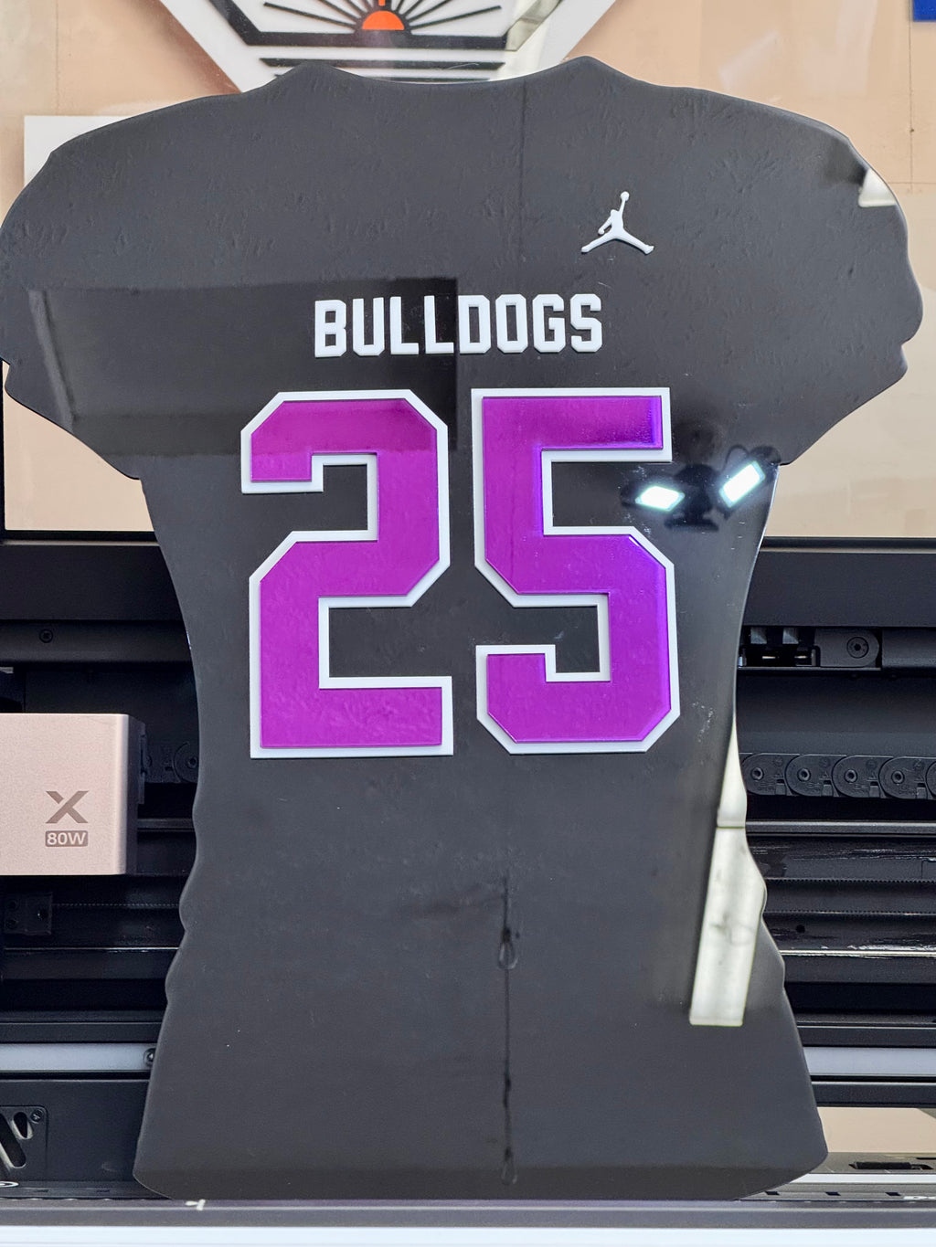 Custom Acrylic Brownsburg Football Jersey